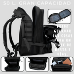 Mochila Táctica Impermeable 50L para acampada o senderismo - Alvi Shop Online