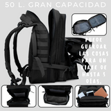 Mochila Táctica Impermeable 50L para acampada o senderismo - Alvi Shop Online