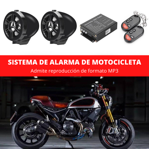  Altavoces de alarma de motocicleta, fácil instalación 100Hz a  6KHz antirrobo alarma de motocicleta sistema de audio de aluminio para moto  : Todo lo demás